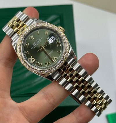 Rolex Datejust 36 126283rbr Green Diamond Jubilee