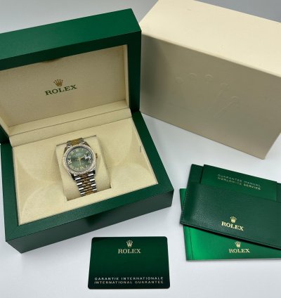 Rolex Datejust 36 126283rbr Green Diamond Jubilee