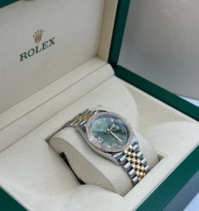 Rolex Datejust 36 126283rbr Green Diamond Jubilee