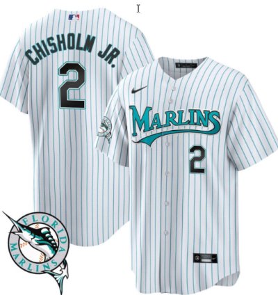 Jazz Chisholm Jr Jersey 2 Miami Marlins Throwback Cool Base All Stitched