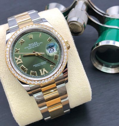 Rolex Datejust 36 126283rbr Green Diamond Oyster