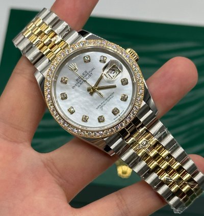 Rolex Datejust 36 126283rbr Ng White Mop Baguette Jubilee