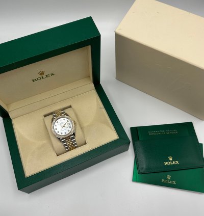 Rolex Datejust 36 126283rbr Ng White Mop Baguette Jubilee