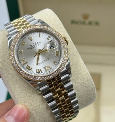 Rolex Datejust 36 126283rbr Silver Roman Jubilee