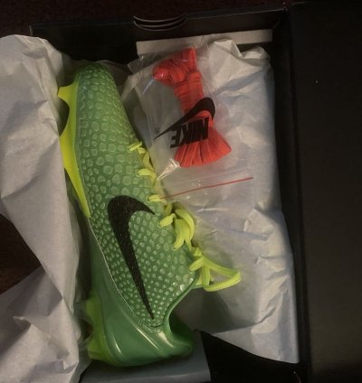Nike Vapor Edge Kobe 6 Grinch Cleats
