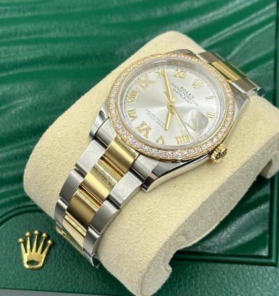 Rolex Datejust 36 126283rbr Silver Roman Oyster