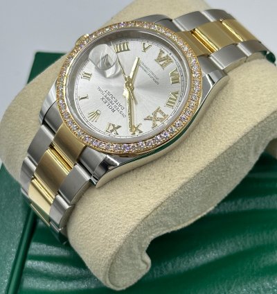 Rolex Datejust 36 126283rbr Silver Roman Oyster