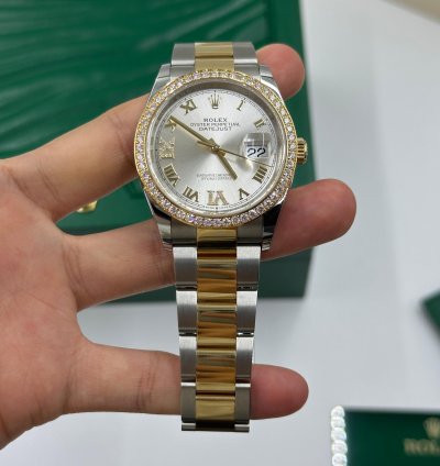 Rolex Datejust 36 126283rbr Silver Roman Oyster