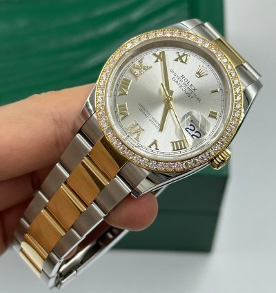 Rolex Datejust 36 126283rbr Silver Roman Oyster