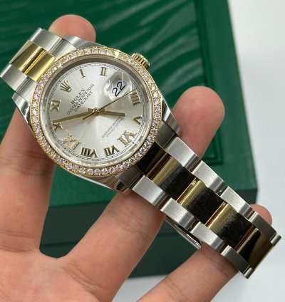 Rolex Datejust 36 126283rbr Silver Roman Oyster