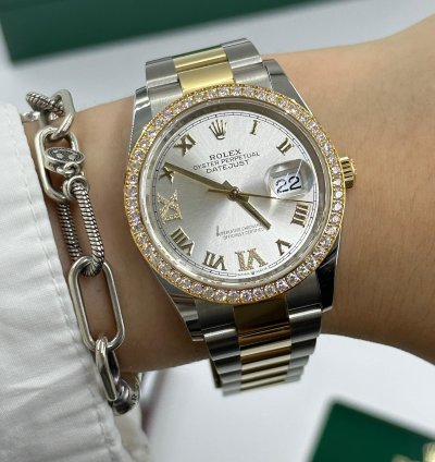 Rolex Datejust 36 126283rbr Silver Roman Oyster