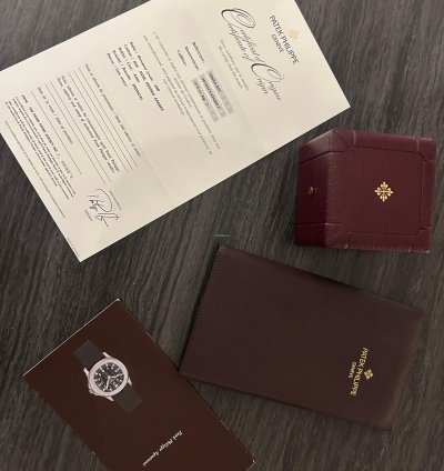 Patek Philippe Aquanaut 5065a-001 38mm 2006 Full Set Switzerland Blue Strap