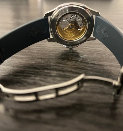 Patek Philippe Aquanaut 5065a-001 38mm 2006 Full Set Switzerland Blue Strap