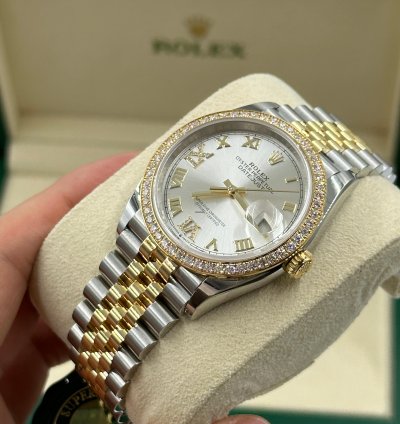 Rolex Datejust 36 126283rbr Vi Ix Silver Roman Dial Jubilee