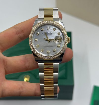 Rolex Datejust 36 126283rbrng Mother Of Pearl Oyster