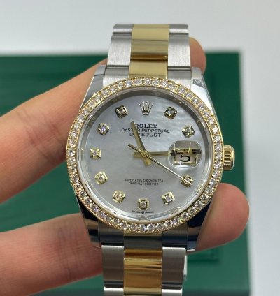 Rolex Datejust 36 126283rbrng Mother Of Pearl Oyster