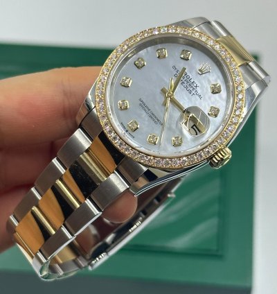 Rolex Datejust 36 126283rbrng Mother Of Pearl Oyster