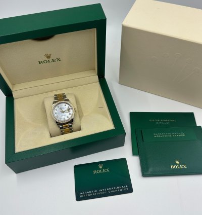 Rolex Datejust 36 126283rbrng Mother Of Pearl Oyster