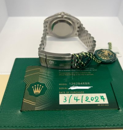 Rolex Datejust 36 126284rbr New Full-set