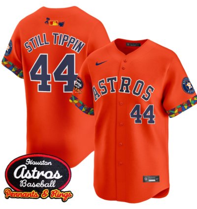 Still Tippin Jersey 44 Houston Astros X El Tiempo Cantina Vapor Premier Limited Stitched Orange