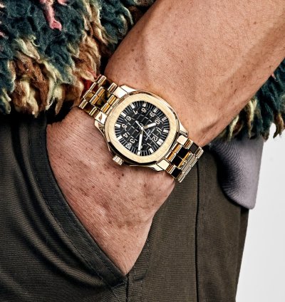 Patek Philippe Aquanaut 5066 1j Yellow Gold Black Dial