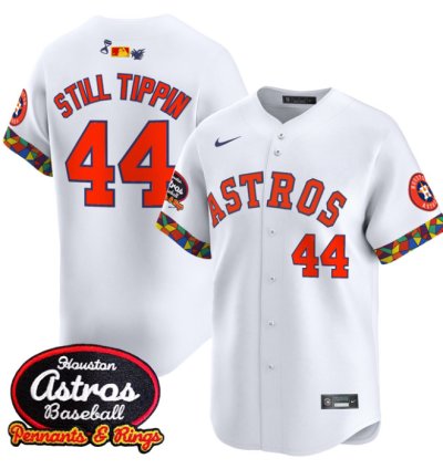 Still Tippin Jersey 44 Houston Astros X El Tiempo Cantina Vapor Premier Limited Stitched White