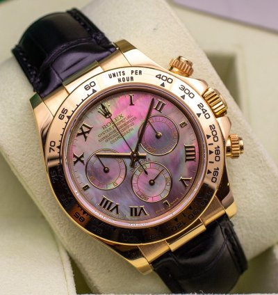 Rolex Daytona 116518 Tahiti Mop - Exceptional Quality Never Polished Like New - Full Set 2003