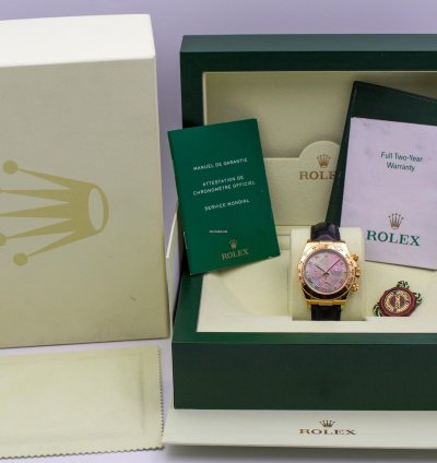 Rolex Daytona 116518 Tahiti Mop - Exceptional Quality Never Polished Like New - Full Set 2003