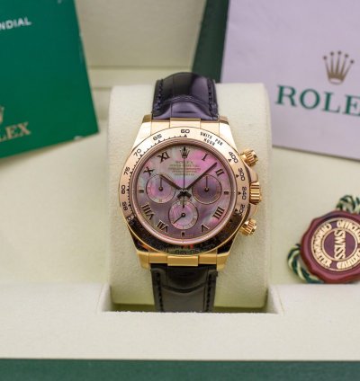 Rolex Daytona 116518 Tahiti Mop - Exceptional Quality Never Polished Like New - Full Set 2003