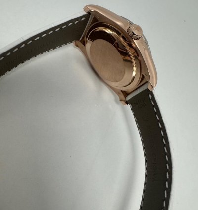 Rolex Datejust 36 18k Rotgold Mit Brillanten Individual Nr V724033 Ro480002-o7609 Vollgold Krokoarmband Mit Zertifikat Rotgold Faltschlie