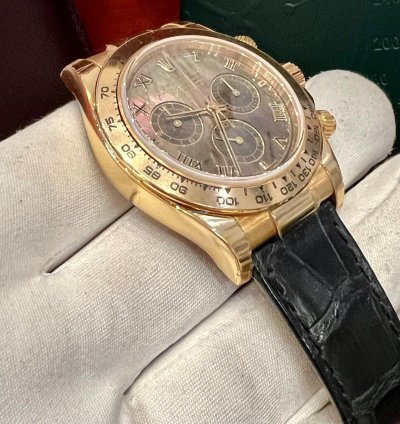 Rolex Daytona 116518 Tahiti Mop Dial 2004 Like New Partial Stickers