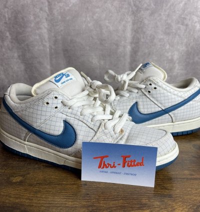 Nike Dunk Low Premium Sb White Brigade Blue Paper 313170-143