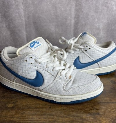 Nike Dunk Low Premium Sb White Brigade Blue Paper 313170-143