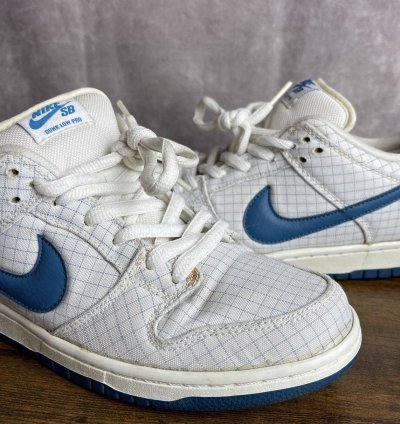 Nike Dunk Low Premium Sb White Brigade Blue Paper 313170-143