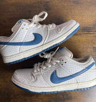 Nike Dunk Low Premium Sb White Brigade Blue Paper 313170-143