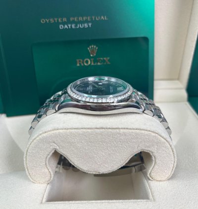 Rolex Datejust 36 36mm Aubergine Purple Roman Dial Jubilee Bracelet Stainless Steel 126284rbr