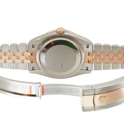 Rolex Datejust 36 36mm Steel Everose Gold Diamond Bezel Rose Diamond Vi Ix Dial Jubilee