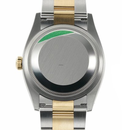 Rolex Datejust 36 36mm Steel Yellow Gold Champagne Diamond Dial Bezel On Oyster Bracelet