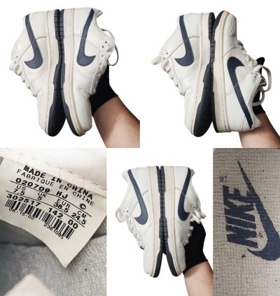 Nike Dunk Low Sb Premium 2002 White 302517-142 7 5 Y2k