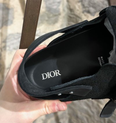 Dior Birkenstock 2022 Black Suede Tokio Mules Slippers