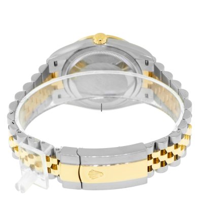 Rolex Datejust 36 36mm Yellow Gold Steel Mop Diamond Dial Diamond Bezel 126283