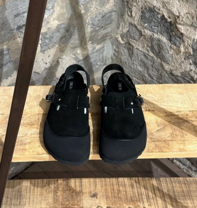 Dior Birkenstock 2022 Black Suede Tokio Mules Slippers