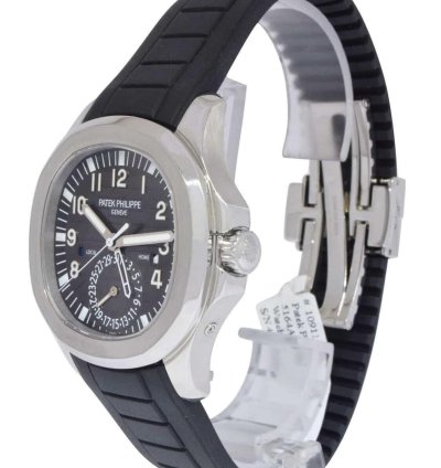 Patek Philippe Aquanaut 5164 Aquanaut Dual Time Steel Rubber Watch Box Papers 13 5164a