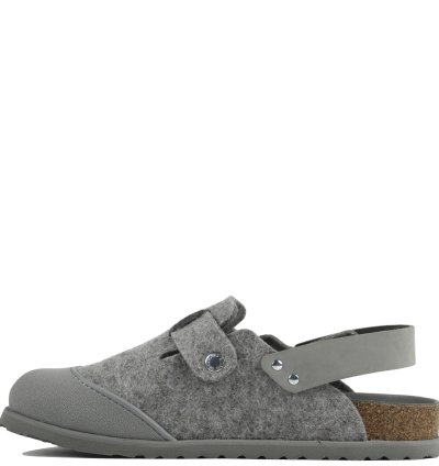Dior Birkenstock Gray Wool Tokio Mule
