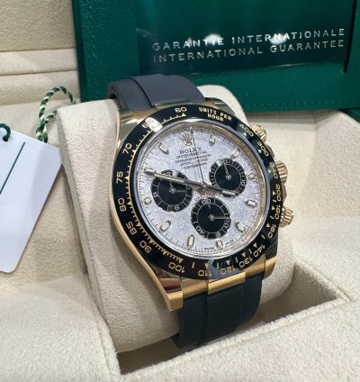 Rolex Daytona 116518ln Meteorite Dial Full Set Oyster Flex
