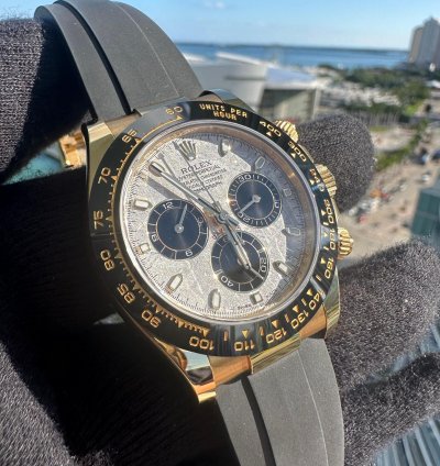 Rolex Daytona 116518ln Meteorite Dial Full Set Oyster Flex