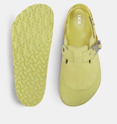 Dior Birkenstock Nubuck Tokio Mules Sandals