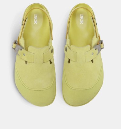 Dior Birkenstock Nubuck Tokio Mules Sandals