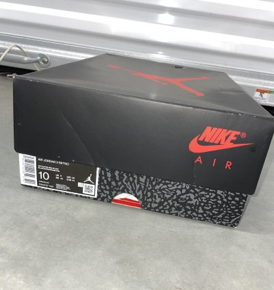 Size 10 - Nike Air Jordan 3 Retro Og Fire Red 2022 Ds New