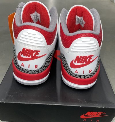 Size 10 - Nike Air Jordan 3 Retro Og Fire Red 2022 Ds New